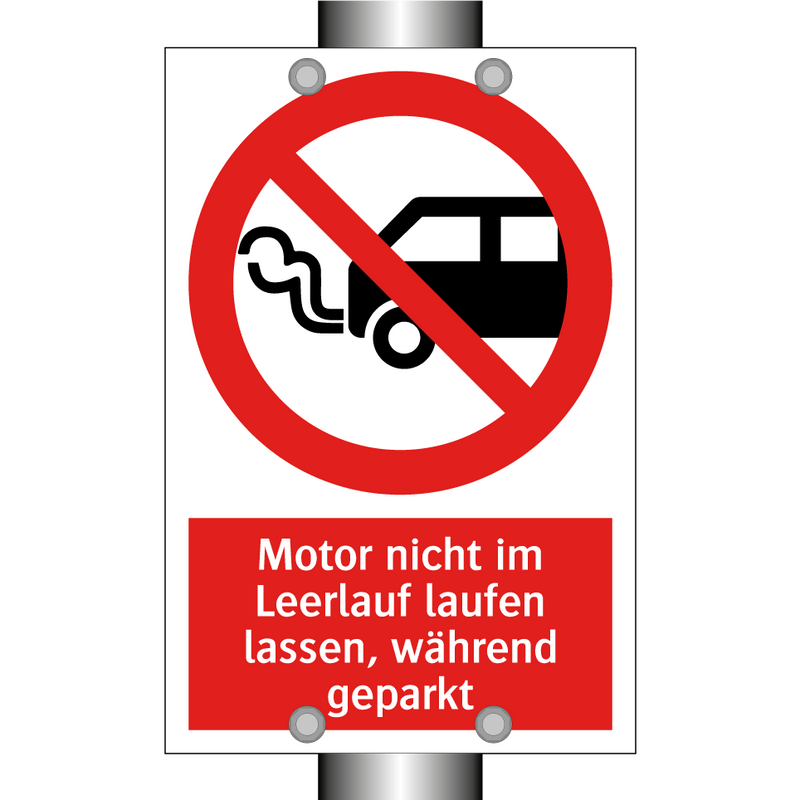 Motor nicht im Leerlauf laufen lassen, während geparkt