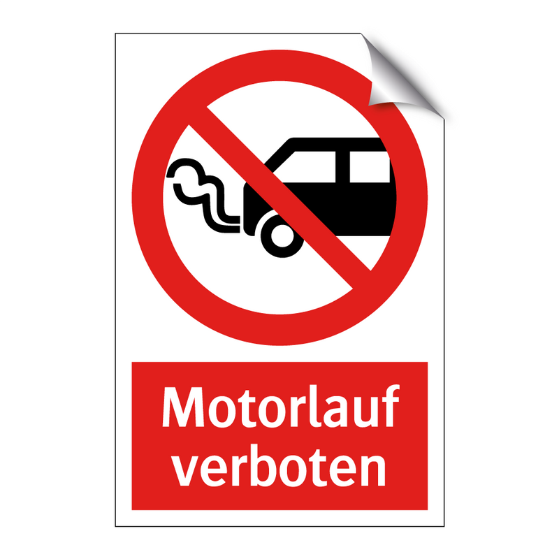 Motorlauf verboten