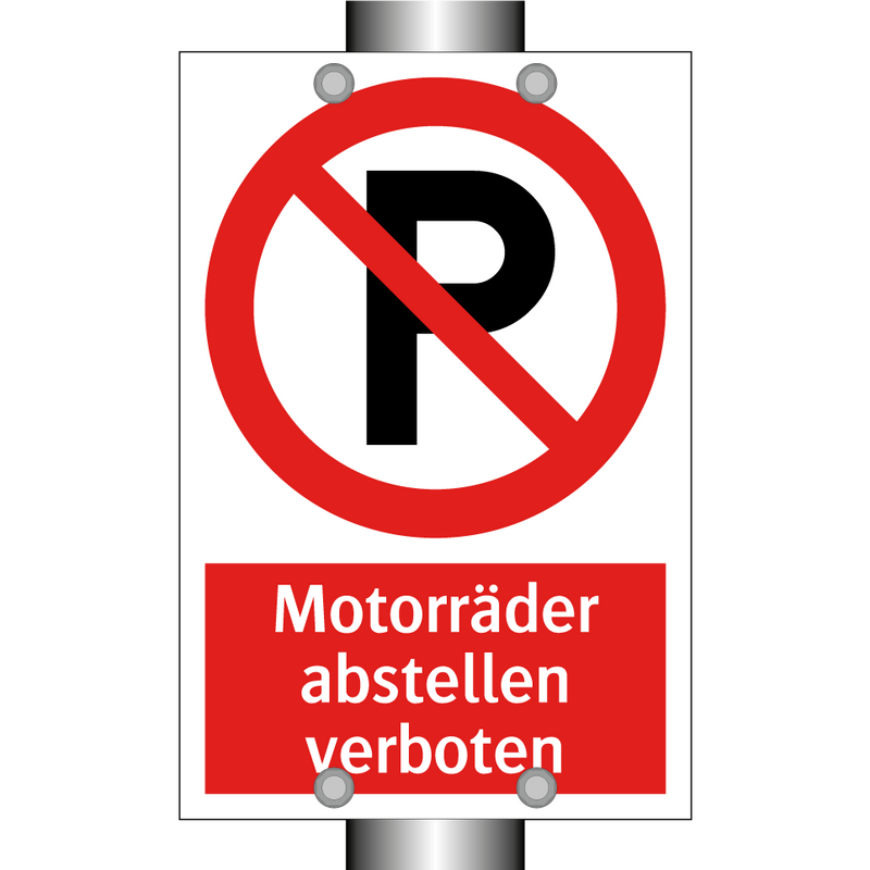 Motorräder abstellen verboten