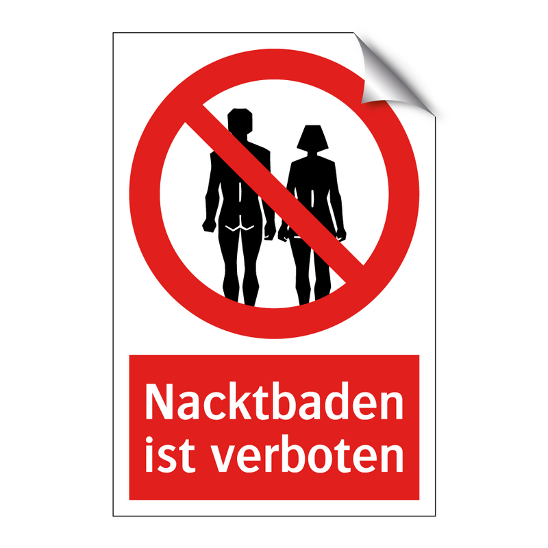 Nacktbaden ist verboten