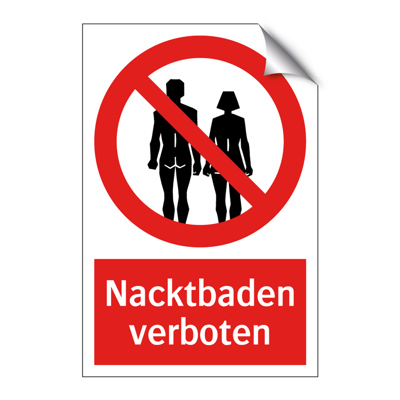 Nacktbaden verboten