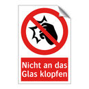 Nicht an das Glas klopfen