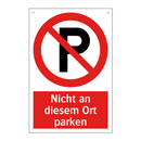 Nicht an diesem Ort parken