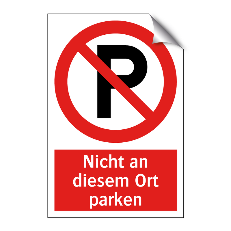 Nicht an diesem Ort parken