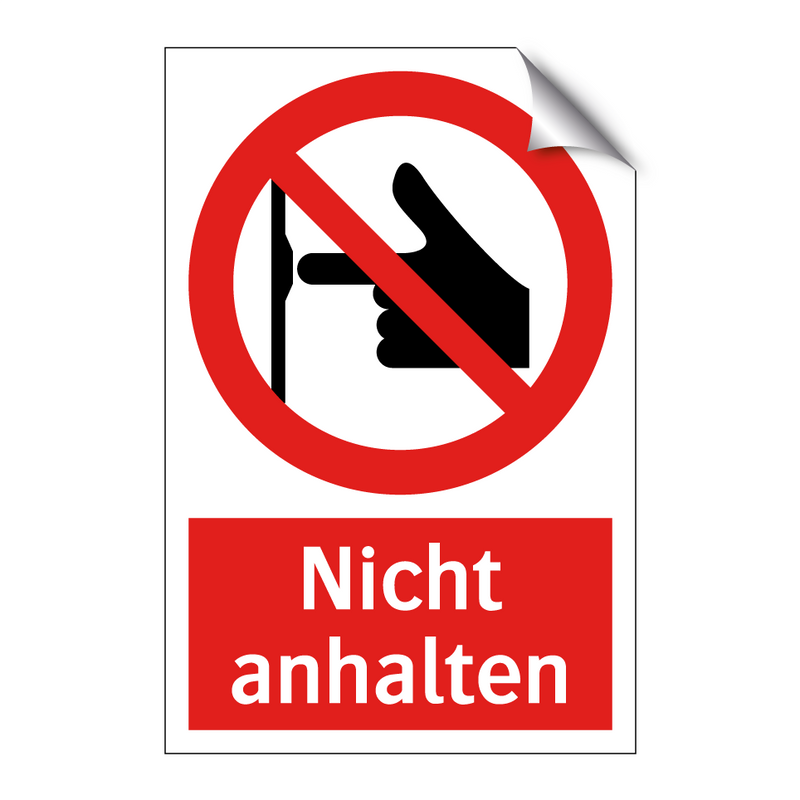 Nicht anhalten