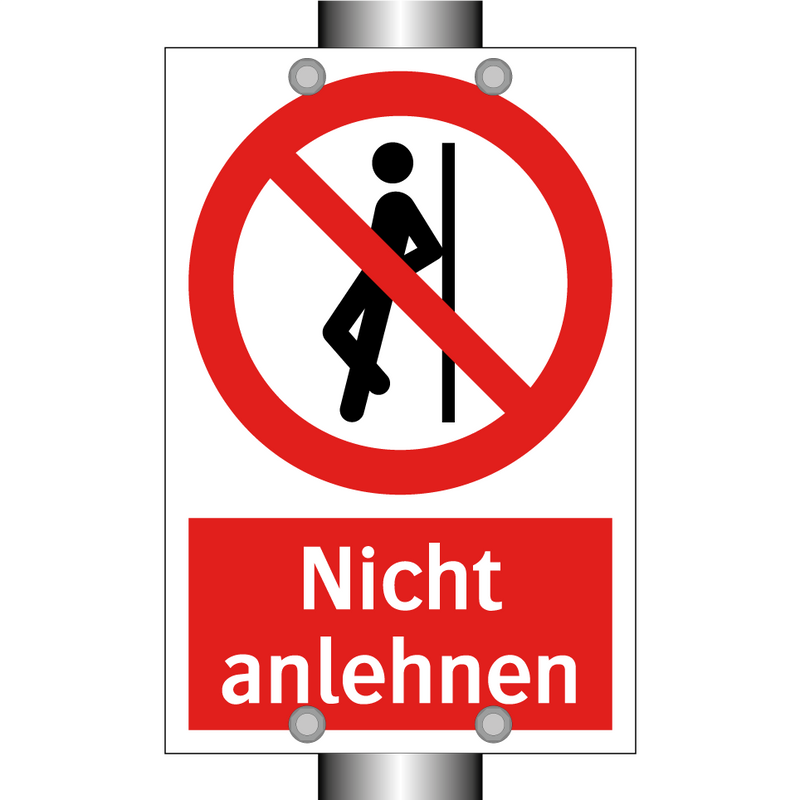 Nicht anlehnen