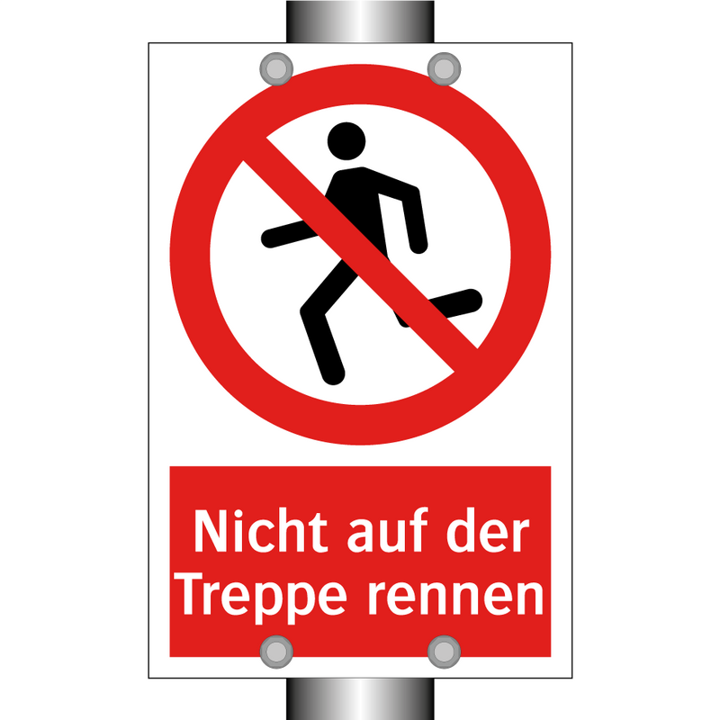 Nicht auf der Treppe rennen