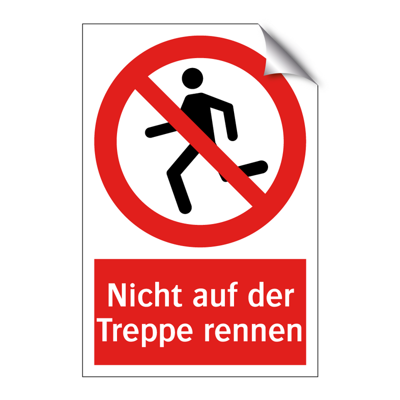 Nicht auf der Treppe rennen