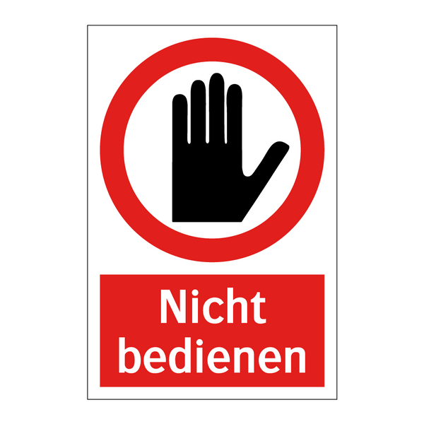 Nicht bedienen