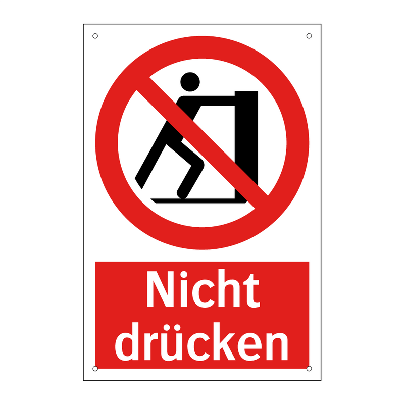 Nicht drücken