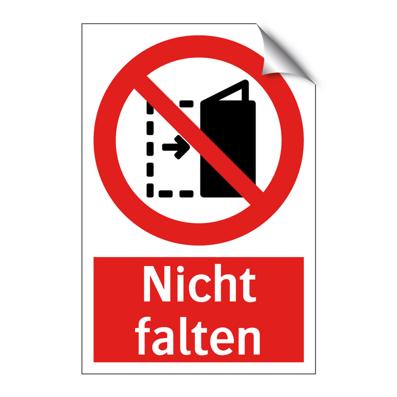 Nicht falten
