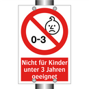 Nicht für Kinder unter 3 Jahren geeignet