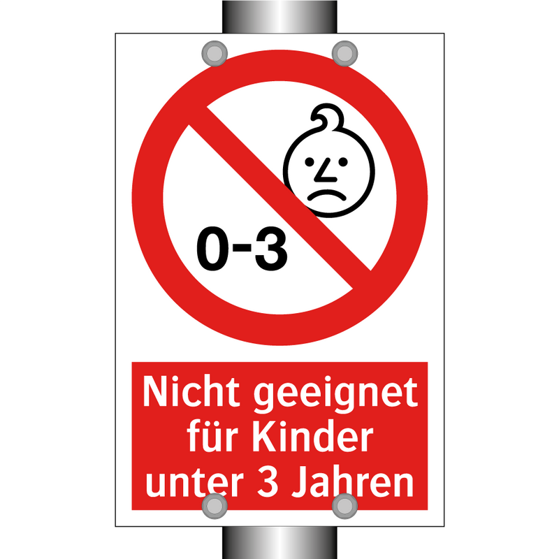 Nicht geeignet für Kinder unter 3 Jahren