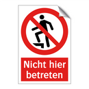 Nicht hier betreten