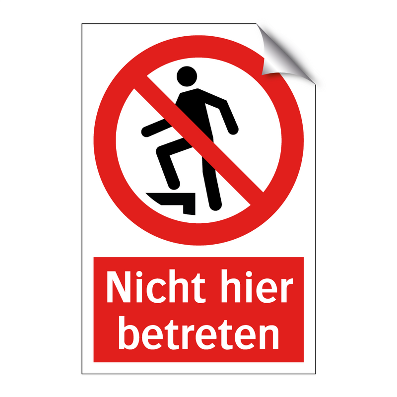 Nicht hier betreten
