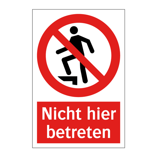 Nicht hier betreten