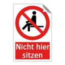 Nicht hier sitzen