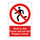 Nicht in den Fluren und auf den Treppen rennen