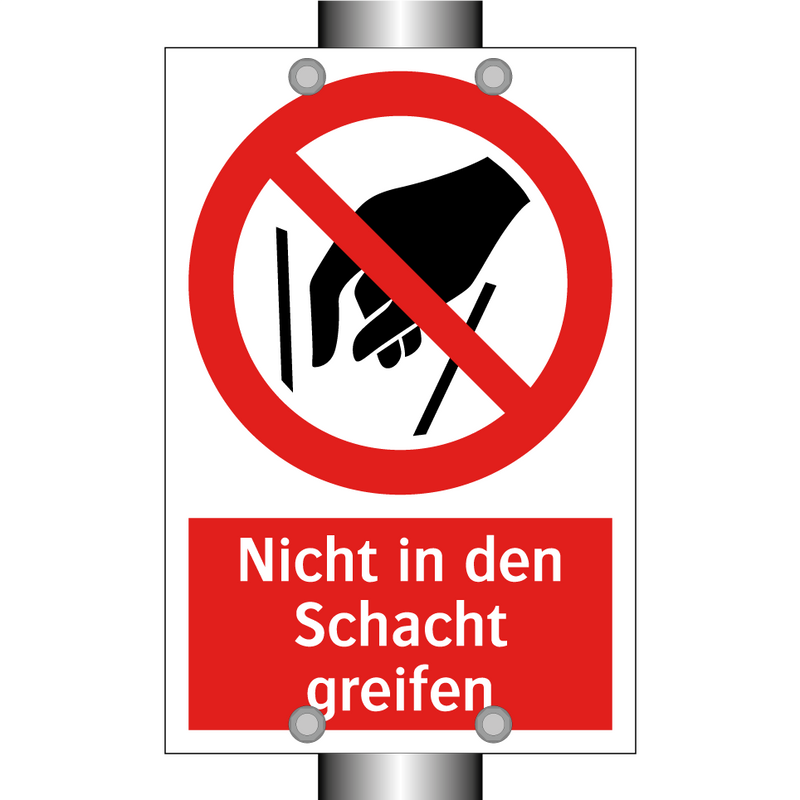 Nicht in den Schacht greifen