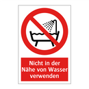 Nicht in der Nähe von Wasser verwenden