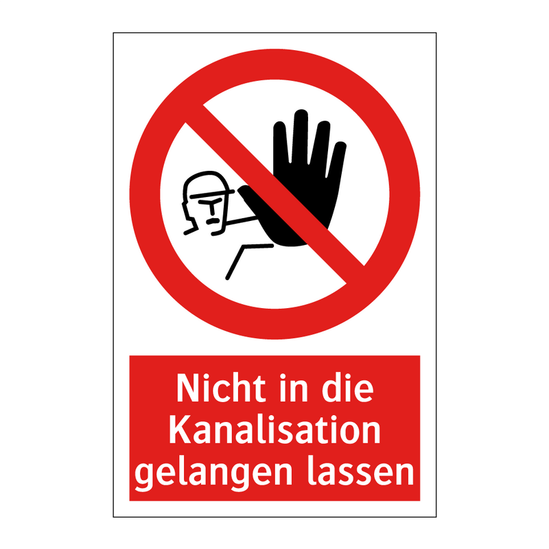 Nicht in die Kanalisation gelangen lassen