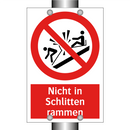 Nicht in Schlitten rammen