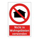 Nicht in Wohngebieten verwenden