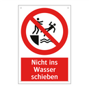 Nicht ins Wasser schieben