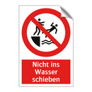 Nicht ins Wasser schieben