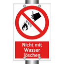 Nicht mit Wasser löschen
