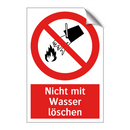 Nicht mit Wasser löschen