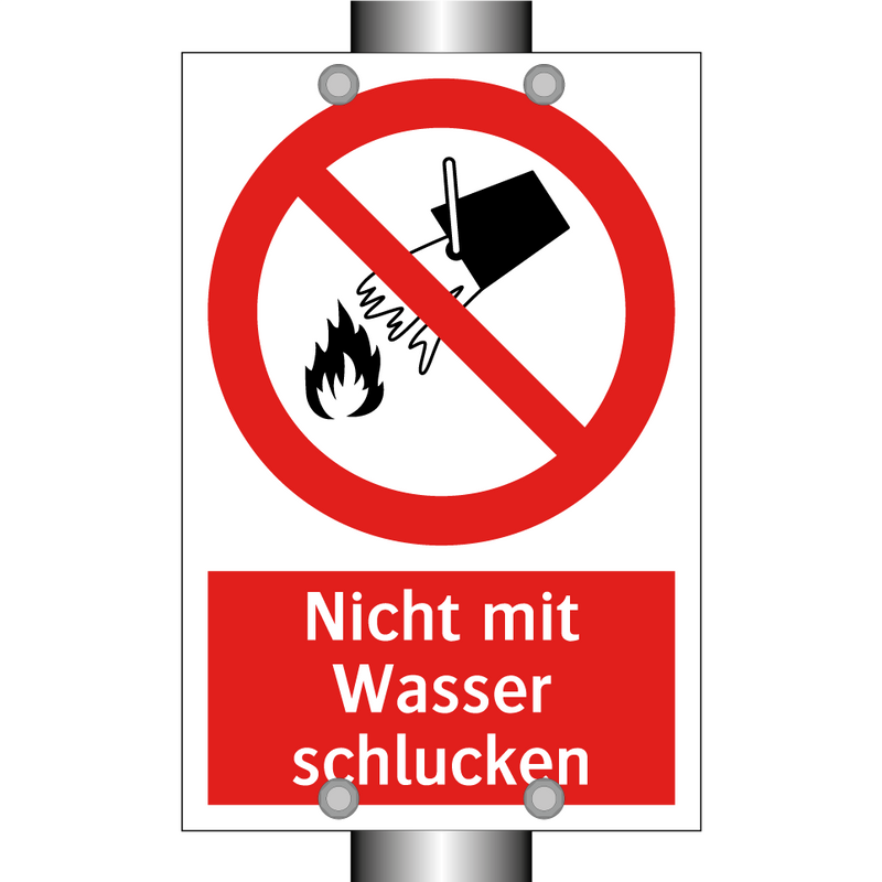 Nicht mit Wasser schlucken