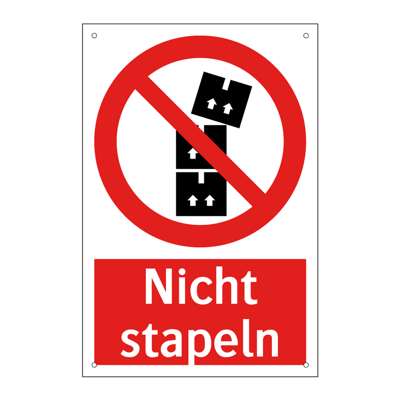 Nicht stapeln