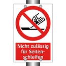 Nicht zulässig für Seiten- schleifen