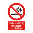 Nicht zulässig für Seiten- schleifen