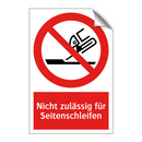 Nicht zulässig für Seitenschleifen