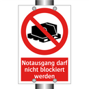 Notausgang darf nicht blockiert werden