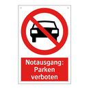 Notausgang: Parken verboten