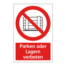 Parken oder Lagern verboten