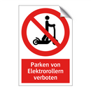 Parken von Elektrorollern verboten