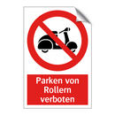 Parken von Rollern verboten