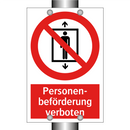 Personen- beförderung verboten