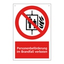 Personenbeförderung im Brandfall verboten