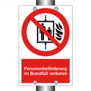 Personenbeförderung im Brandfall verboten