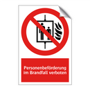 Personenbeförderung im Brandfall verboten