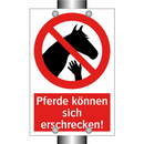 Pferde können sich erschrecken!