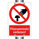 Pilzesammeln verboten!