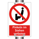 Pinkeln im Stehen verboten