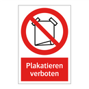 Plakatieren verboten