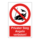 Privater Steg Angeln verboten!